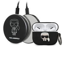 Karl Lagerfeld Ikonik Hülle für AirPods Pro + Powerbank – Schwarz