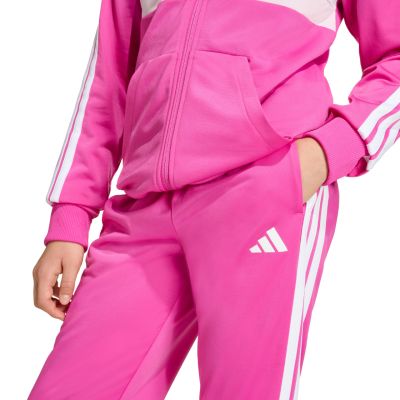 5. Kinder-Trainingsanzug adidas Seasonal Essentials Tiberio 3-Stripes Tricot Pink KS5519