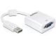 DeLOCK 61766 Adapterkabel 0,125 m VGA (D-Sub) DisplayPort Weiß