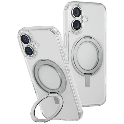 Uniq Swivix 360 Rotating Kickstand Case für iPhone 16 Plus - Transparent
