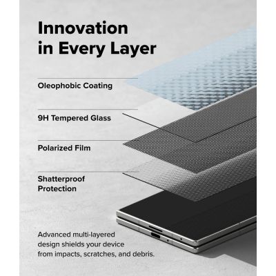 9. Ringke Easy Slide Privacy 360 2er-Pack gehärtetes Glas für Samsung Galaxy Z Fold 8 Ultra