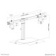 13. Neomounts FPMA-D865DBLACK Monitorhalterung/Ständer 68,6 cm (27") Schreibtisch Schwarz