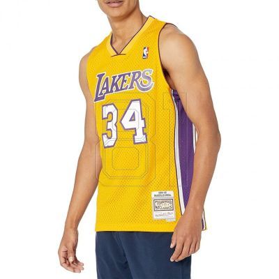Mitchell & Ness Los Angeles Lakers NBA Swingman Heimtrikot Lakers 99 Shaquille O`Neal SMJYGS18179-LALLTGD99SON