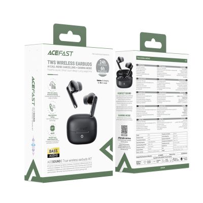5. Acefast W7 TWS In-Ear-Kopfhörer mit ENC – Schwarz