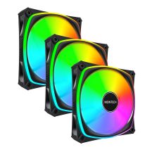Montech RX120 PRO Computergehäuselüfter 12 cm Weiß 3 Stück.