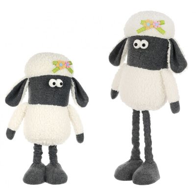 Schaf auf Teleskop 35-50 cm Frühlingsdekoration