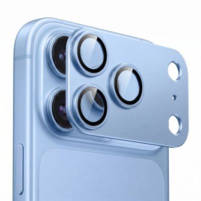 3. Tech-Protect Camfull Fit+ Hartglas für die Kamerainsel des iPhone 18 Pro Max – Hellblau