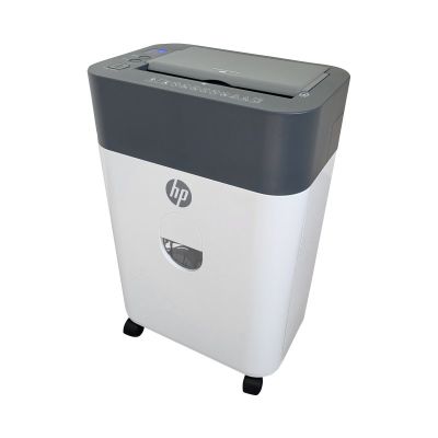 13. HP ONESHRED Auto 100CC Papiervernichter, Weiß und Grau