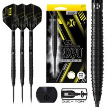 Harrows NX-90 Black Edition QP Darts, 90 % Stahlspitze