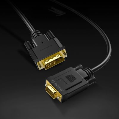 6. Orico XD-DITV-Kabel DVI 24+1 VGA Full HD Adapter 5 m - schwarz