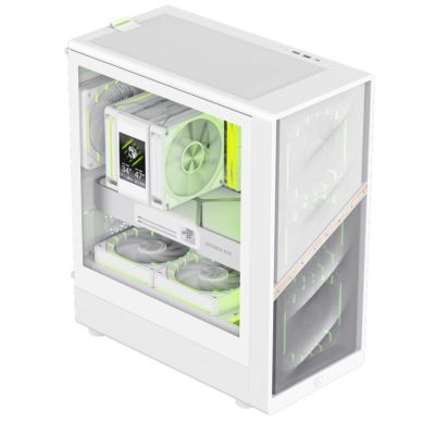 4. GameMax AERIS 330 MW Mini-Turm Weiß