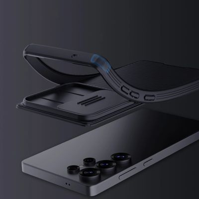 7. Nillkin CamShield Pro Hülle für Samsung S25 Ultra mit Kameraabdeckung – Schwarz