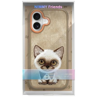 9. Nimmy Big Eyed Pet 2.0 Cat Hülle für iPhone 17 - Beige
