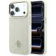 Guess Stripe Peony 4G Logo MagSafe Hülle für iPhone 18 Pro / 17 Pro - Beige