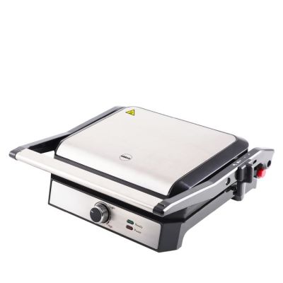 ELDOM KONTAKTGRILL GK200 2000W, TEMPERATURREGELUNG, ZWEI FETTBEHÄLTER, PLATTEN MIT ANTIHAFTBESCHICHTUNG