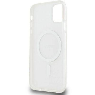 7. DKNY IML Mono & Stripe MagSafe-Hülle für iPhone 11 / Xr – Rosa