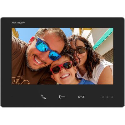 Hikvision DS-KH7300EY-WTE2 Video-Türsprechanlage 17,8 cm (7 Zoll) Schwarz