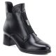 Gefütterte Damen-Ankle-Boots mit Blockabsatz, schwarz, Potocki SZ12868