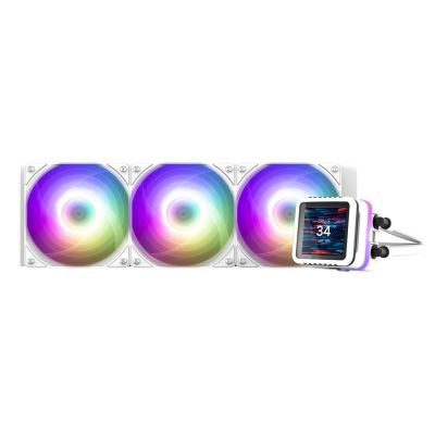6. Zalman ALPHA2 DS A36 Komplett mit Wasserkühlung, 2,7-Zoll-LCD, 360 mm – Weiß