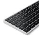 5. Satechi Slim X3 - Bluetooth-Zifferntastatur für bis zu vier USB-C-Geräte (US/International) (silber)