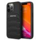 AMG Lederhülle mit geprägten Linien für iPhone 13 Pro / iPhone 13 – Schwarz