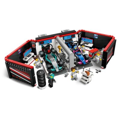 4. LEGO CITY 60444 Formel-1-Garage und Mercedes-AMG- und Alpine-Rennwagen