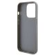7. Guess Pailletten-Schriftzug-Metallgehäuse für iPhone 15 Pro Max – Silber
