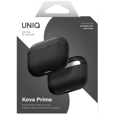2. Uniq Keva Prime Hülle für AirPods Pro 3 – Schwarz