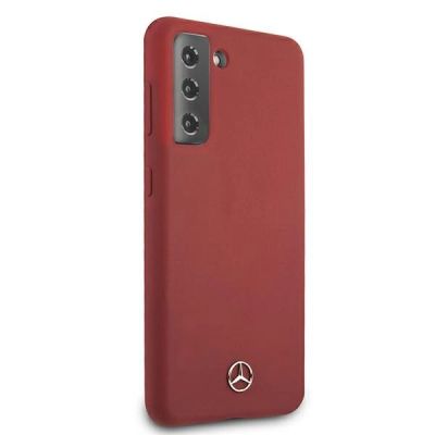 4. Mercedes Silicone Line Case für Samsung Galaxy S21+ - Rot
