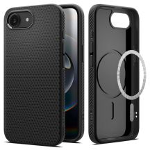 Spigen Liquid Air Mag MagSafe Hülle für iPhone 16e / 17e – Mattschwarz