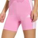 4. adidas Essentials 3-Streifen Damen-Radlerhose mit hohem Bund, Pink, KT1625