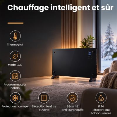 3. Extralink Smart Panel Heizgerät 2000W | Schwarz