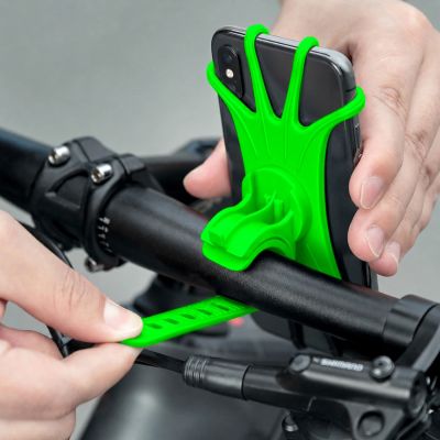 4. Rockbros LF436 Lenkerklemm-Handyhalterung – Grün