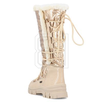 8. Rieker W RKR640 wasserdichte hohe Schneestiefel beige