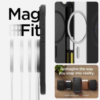 12. Spigen Rugged Armor MagSafe Hülle für iPhone 16 – Schwarz