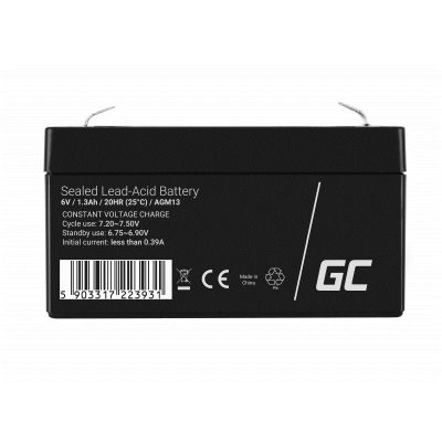 4. GREEN CELL GEL-BATTERIE AGM13 6V 1,3AH