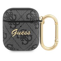Guess 4G Script Metal Collection Case für AirPods 1 / 2 - Grau