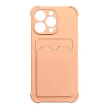 Card Armor Case Hülle für iPhone XS Max Card Wallet Silikon Armor Case Air Bag Pink