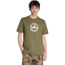 adidas Herren-T-Shirt mit Camouflage-Muster, olivgrün, KC7164