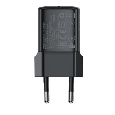 5. Acefast A118 GaN PD 30W USB-C Wandladegerät - Schwarz