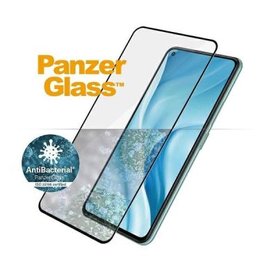 2. PanzerGlass E2E Regular Panzerglas für Xiaomi Mi 11 Lite 5G antibakteriell – mit schwarzem Rahmen