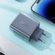 7. Acefast GaN Ladegerät 65W 3 Ports (1xUSB, 2xUSB C) grün (A45)
