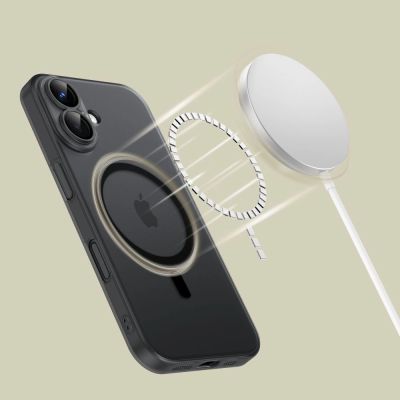 3. Tech-Protect MagSlim MagSafe Hülle für iPhone 16 – Schwarz