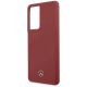 6. Mercedes Silicone Line Case für Samsung Galaxy S21 Ultra - Rot