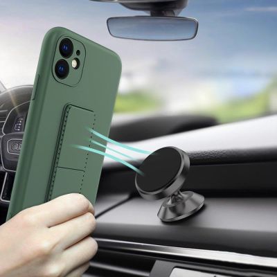 5. Wozinsky Kickstand Case Silikonhülle mit Ständer Samsung Galaxy A22 4G gelb