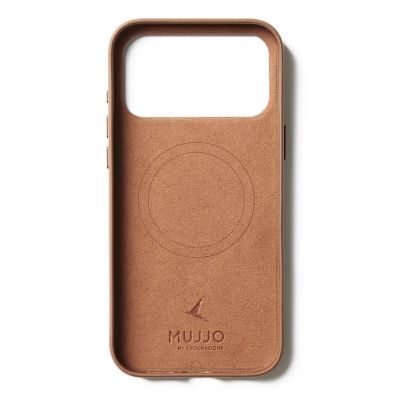 3. Mujjo Lederhülle – MagSafe-kompatible Lederhülle für iPhone 17 Pro Max (hellbraun)