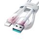 5. Joyroom S-A42 Crystal-Clear Serie 3A USB-A – Lightning Kabel 1,2 m – Weiß