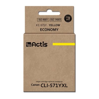 Actis KC-571Y Tinte (ersetzt Canon CLI-571Y; Standard; 12 ml; Gelb)