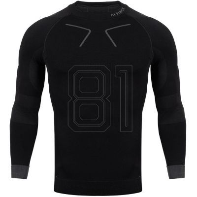 3. Alpinus Tactical Base Layer Thermoaktives Shirt Schwarz und Grau M GT43219