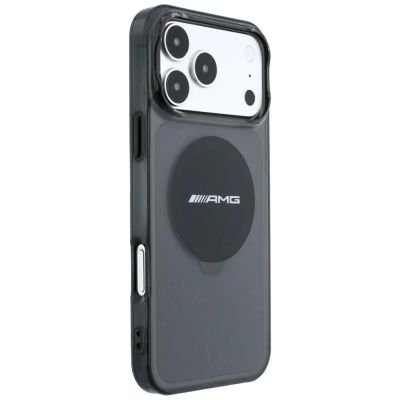 4. Mercedes AMG IML Transparent Bicolor Block MagSafe Hülle für iPhone 18 Pro Max / 17 Pro Max - Schwarz